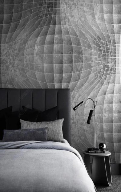 Черно белые обои для стен в дизайне (44 фото)